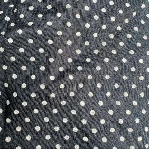 Jenni Kayne Navy White Polka Dot Lightweight Cotton Button Down Shirt - Picture 4 of 7